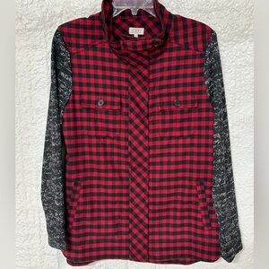 Women's Black‎ and Red Buffalo Plaid Jacket size Small